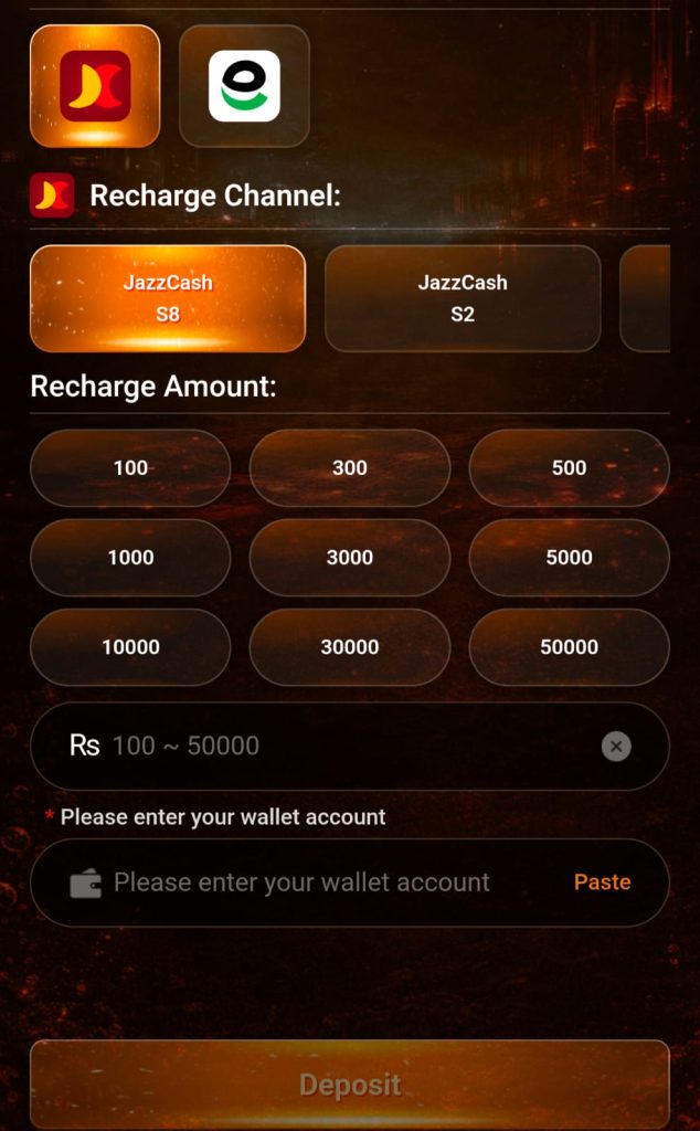 33rs Game APK payment methods