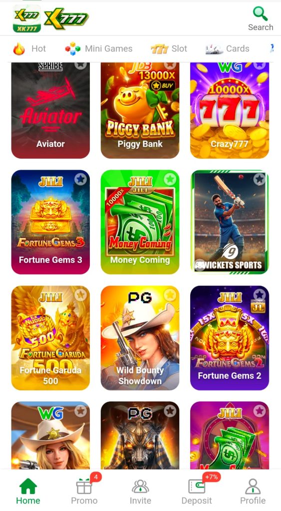 X777 APK for Android installation and casino gaming guide